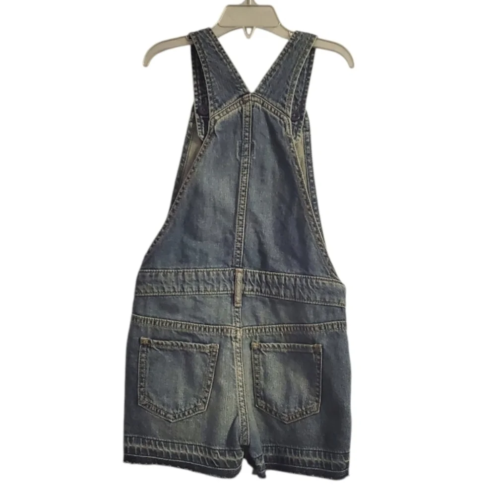 GAP Kids Girl's Denim Shortalls Overall Shorts Summer S 6-7